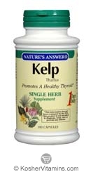 Natures Answer Kosher Kelp Thallus 100 Capsules